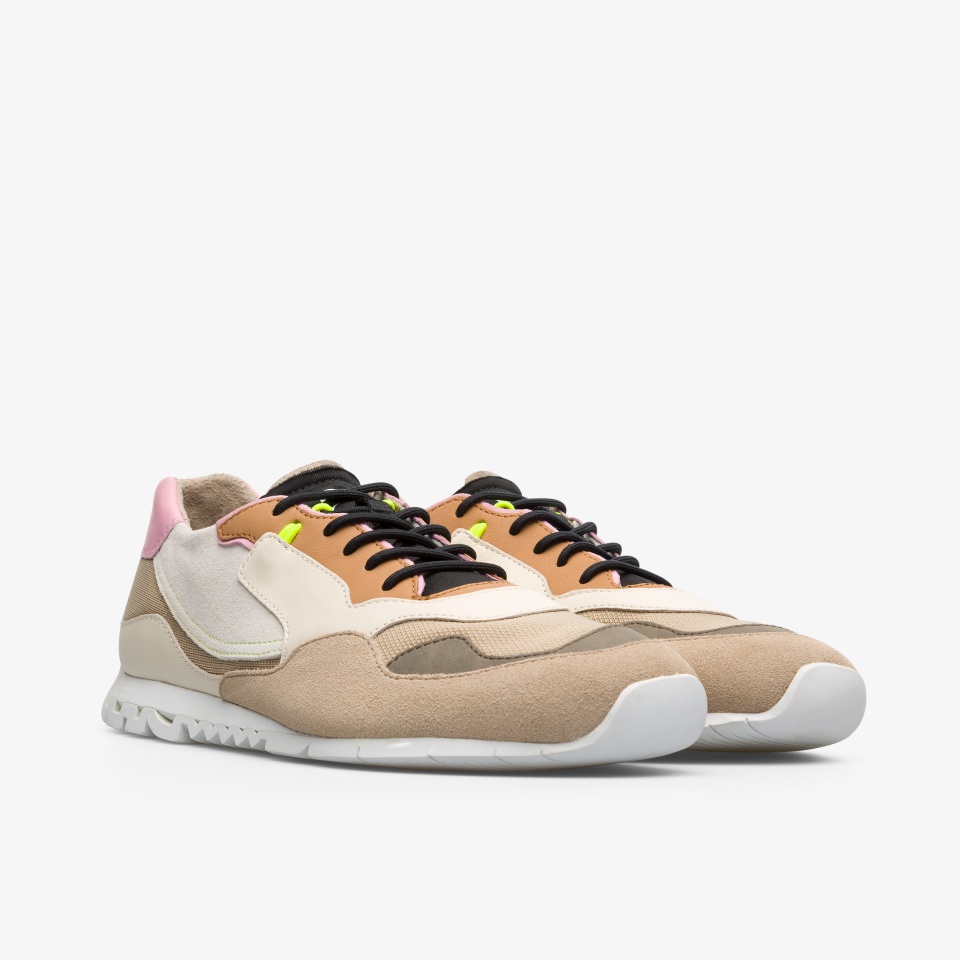 Tenis Camper Nothing Mujer - Beige/Creme/Naranjas Oscuro | Camper Online + 9345KAPYD